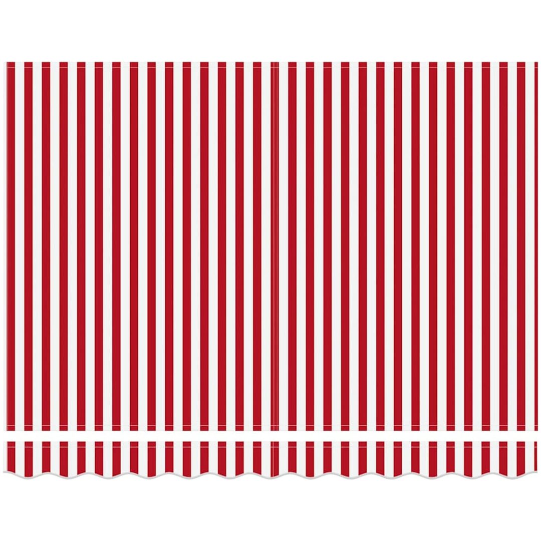 Utfällbar markis Röd och vit rand vidaXL 300x250 cm – bild 6