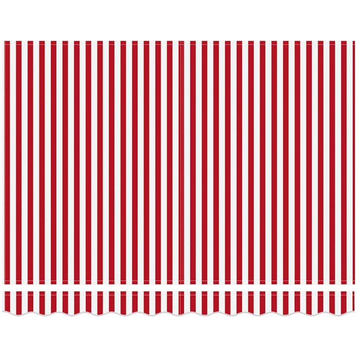 Utfällbar markis Röd och vit rand vidaXL 300x250 cm – bild 6