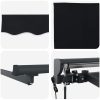 Utfällbar markis Svart Polyester tyg och Metall vidaXL 300x250 cm – miniatyr 5