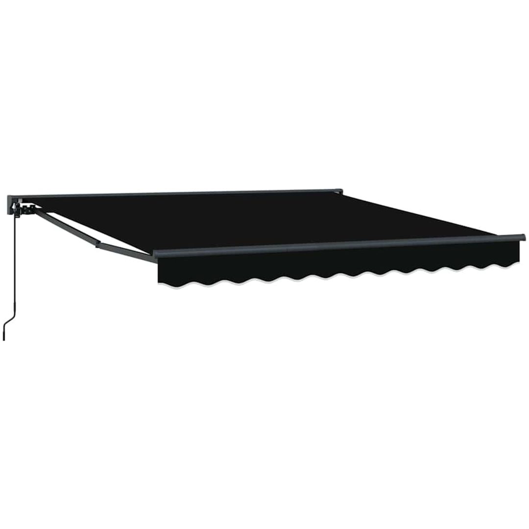Utfällbar markis Svart Polyester vidaXL 300x250 cm – bild 2
