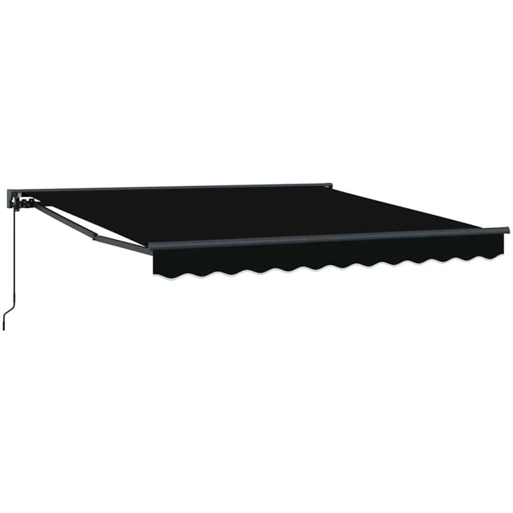 Utfällbar markis Svart Polyester vidaXL 300x250 cm – bild 2