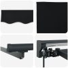 Utfällbar markis Svart Polyester vidaXL 300x250 cm – miniatyr 6