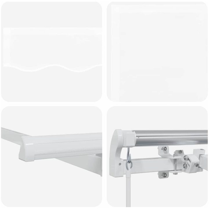 Utfällbar markis Vit 350x200 cm 350 x 200 cm 3,5 x 2 m vidaXL 350x200 cm, 350 x 200 cm, 3,5 x 2 m – bild 4