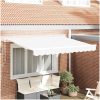 Utfällbar markis Vit 350x200 cm 350 x 200 cm 3,5 x 2 m vidaXL 350x200 cm, 350 x 200 cm, 3,5 x 2 m – miniatyr 1