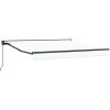 Utfällbar markis Vit Polyester vidaXL 300x250 cm – miniatyr 2