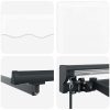 Utfällbar markis Vit Tyg vidaXL 350x250 cm – miniatyr 6