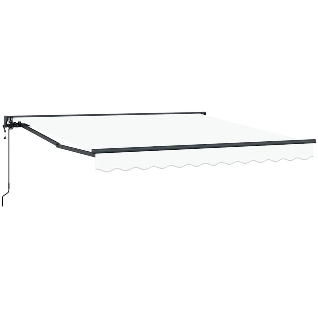 Utfällbar markis Vit vidaXL 300x250 cm – bild 2