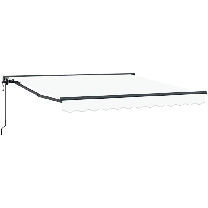Utfällbar markis Vit vidaXL 300x250 cm – bild 2