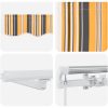 Utfällbar markis with flerfärgad Tyg vidaXL 300 x 250 cm – miniatyr 8