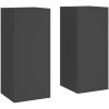 Utomhus Blomlådor Pelare 2 st Svart Stål vidaXL 24 x 24 x 55 cm – miniatyr 2