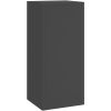 Utomhus Blomlådor Pelare 2 st Svart Stål vidaXL 24 x 24 x 55 cm – miniatyr 5