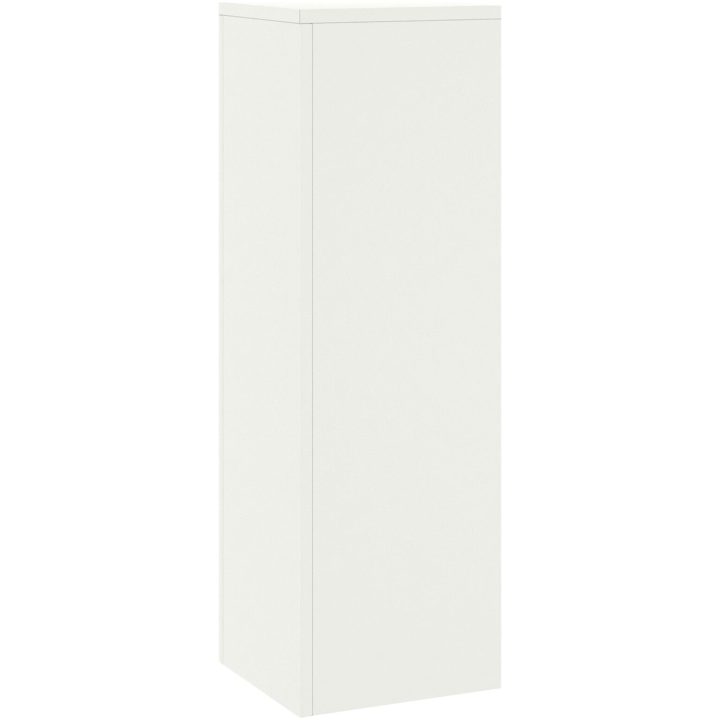 Utomhus Blomsterställ Pelare 2 st Vit Stål vidaXL 24 x 24 x 75 cm – bild 5