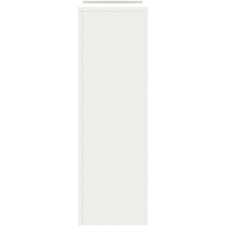 Utomhus Blomsterställ Pelare 2 st Vit Stål vidaXL 24 x 24 x 75 cm – bild 7