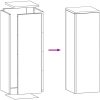 Utomhus Blomsterställ Pelare 2 st Vit Stål vidaXL 24 x 24 x 75 cm – miniatyr 9