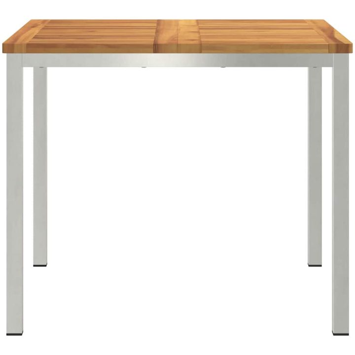 Utomhus Matsalsbord 90x90x74.5 cm i solid akaciaträ vidaXL 90 x 90 x 75 cm – bild 5