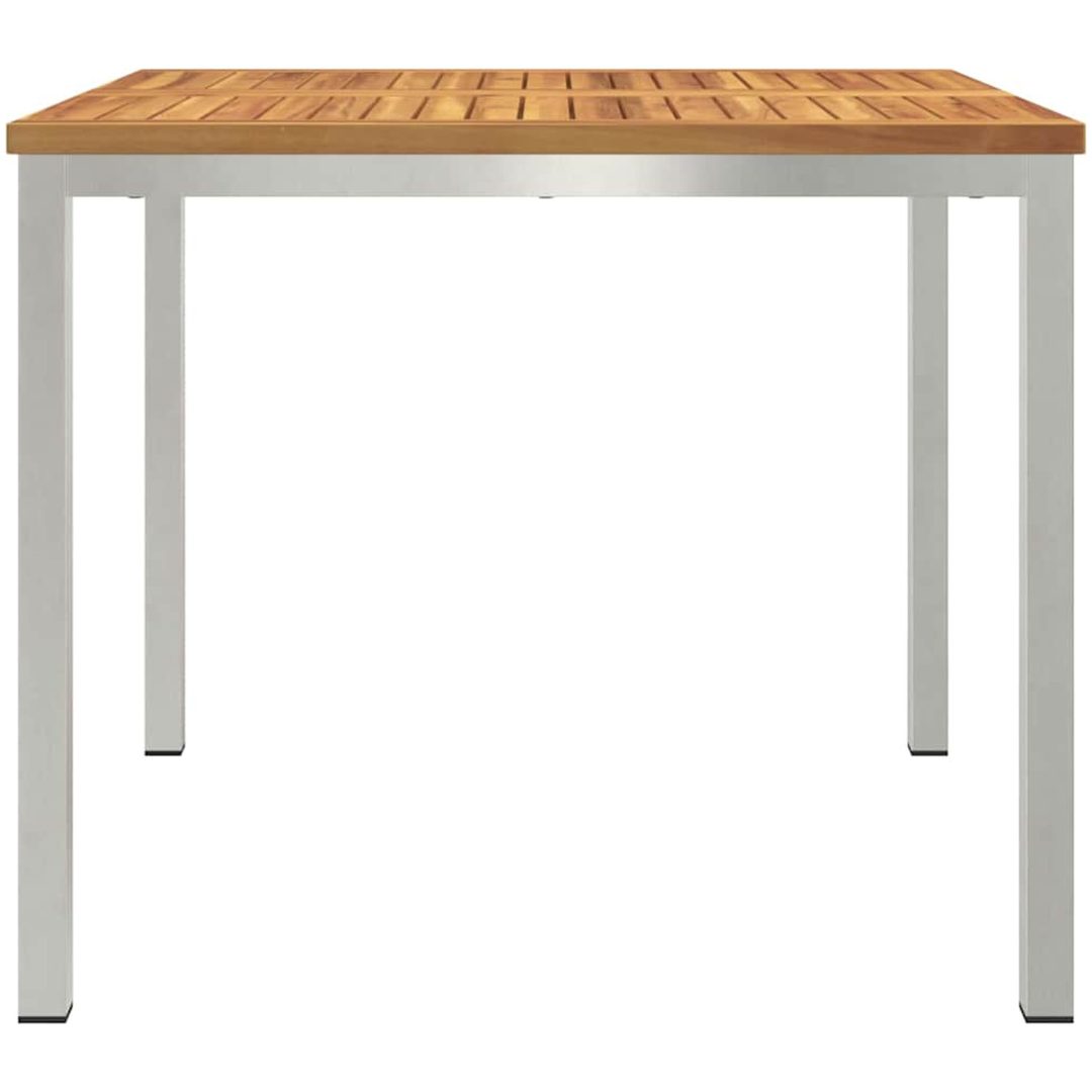 Utomhus Matsalsbord 90x90x74.5 cm i solid akaciaträ vidaXL 90 x 90 x 75 cm – bild 6