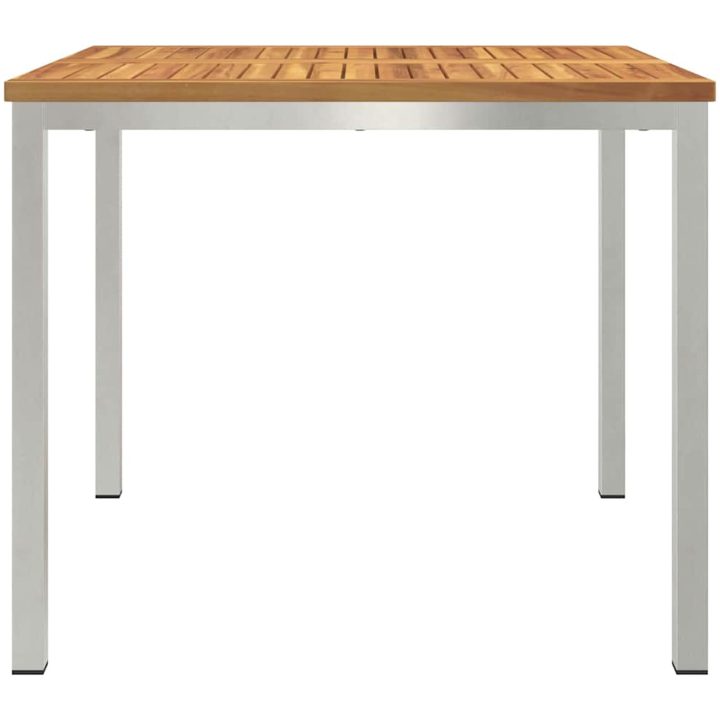 Utomhus Matsalsbord 90x90x74.5 cm i solid akaciaträ vidaXL 90 x 90 x 75 cm – bild 6