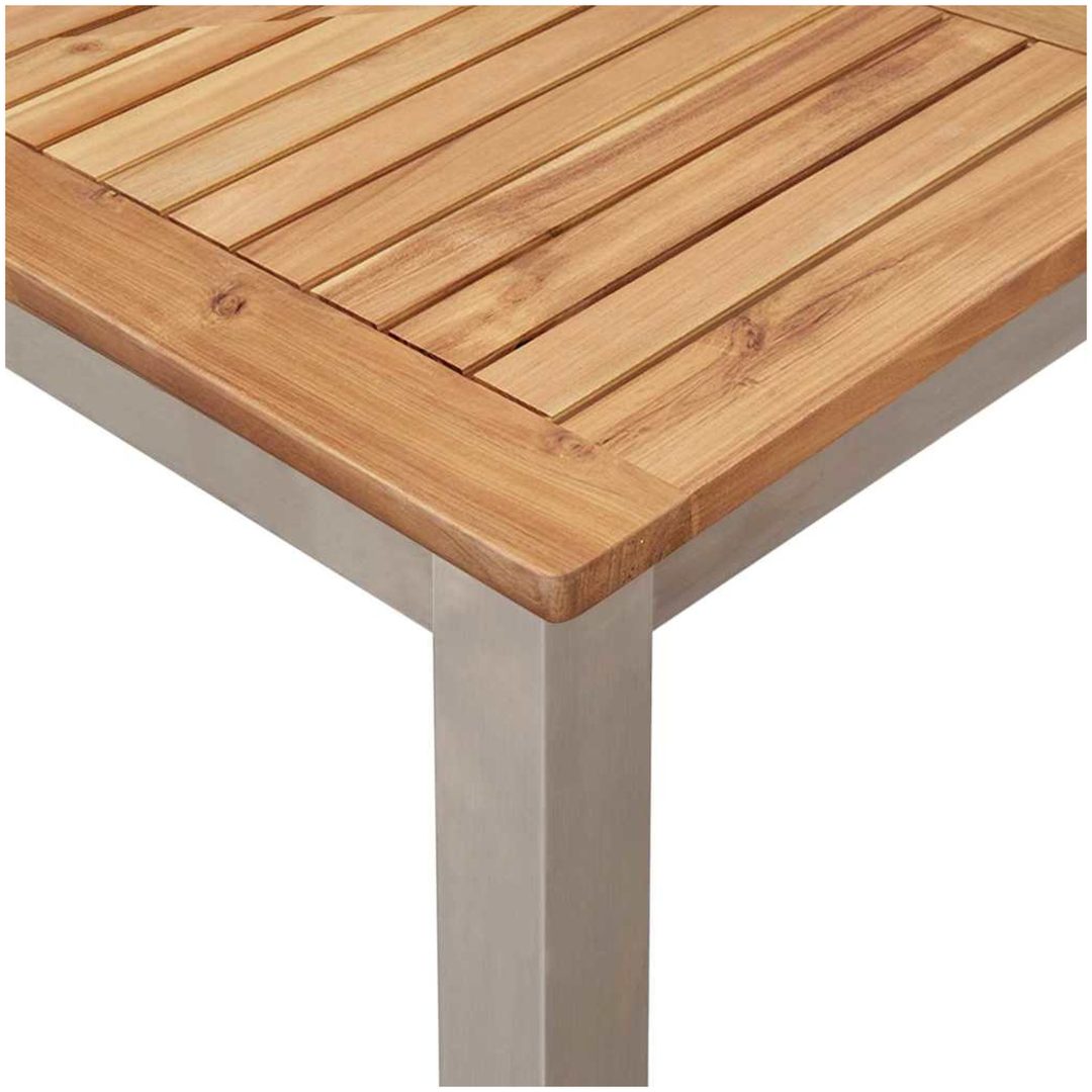 Utomhus Matsalsbord 90x90x74.5 cm i solid akaciaträ vidaXL 90 x 90 x 75 cm – bild 8