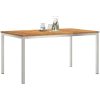 Utomhus Middagsbord 150x90x75 cm Massivt Trä Akacia vidaXL 90 x 150 x 75 cm – miniatyr 3