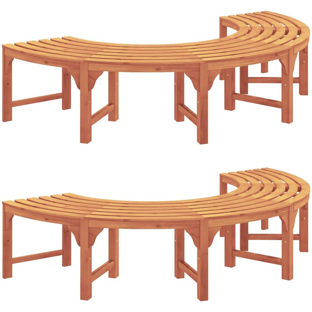 Utomhus Träd Bänk 200 cm Massivt Eukalyptus vidaXL 200 x 80 x 45 cm – bild 2