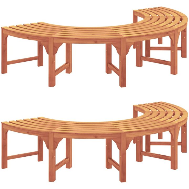 Utomhus Träd Bänk 200 cm Massivt Eukalyptus vidaXL 200 x 80 x 45 cm – bild 2