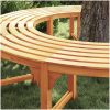 Utomhus Träd Bänk 200 cm Massivt Eukalyptus vidaXL 200 x 80 x 45 cm – miniatyr 3