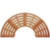 Utomhus Trädbänk Halv Rund 160 cm Solid Eucalyptus vidaXL 160 x 80 x 45 cm – miniatyr 7