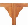 Utomhus Trädbänk Halv Rund 160 cm Solid Eucalyptus vidaXL 160 x 80 x 45 cm – miniatyr 8