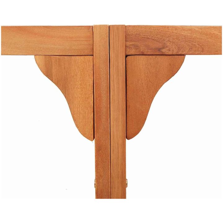 Utomhus Trädbänk Halv Rund 160 cm Solid Eucalyptus vidaXL 160 x 80 x 45 cm – bild 8