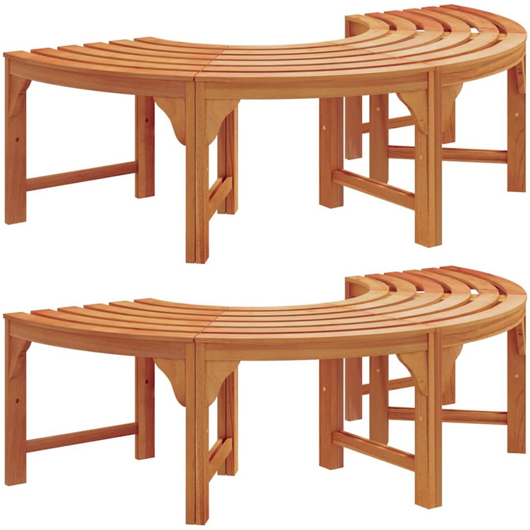 Utomhus Träsoffa 160 cm Massiv Eucalyptus vidaXL 160 x 80 x 45 cm – bild 2