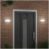 Utomhus Vägglampa 2 st Silver Rostfritt Stål IP44 vidaXL Medium – miniatyr 3