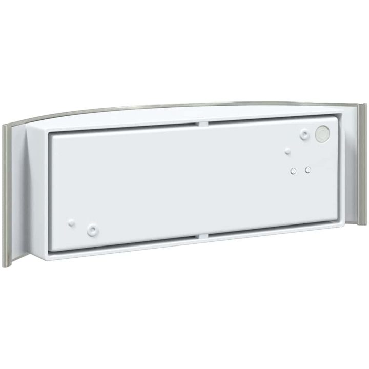 Utomhus Vägglampa 2 st Silver Rostfritt Stål IP44 vidaXL Medium – bild 7