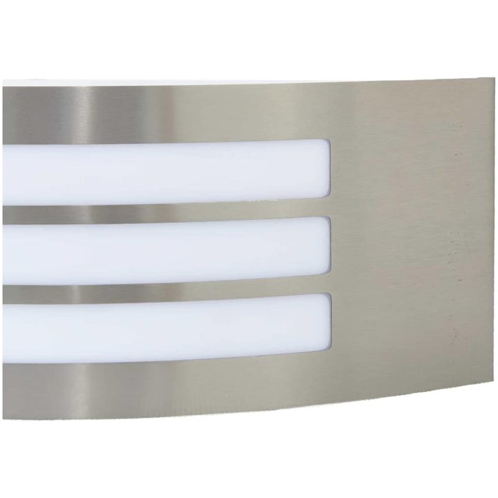 Utomhus Vägglampa 2 st Silver Rostfritt Stål IP44 vidaXL Medium – bild 8