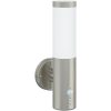 Utomhus vägglampa med sensor 2 st Silver rostfritt stål IP44 vidaXL Medium – miniatyr 3