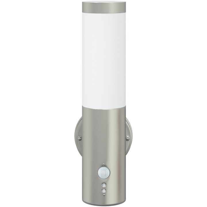 Utomhus vägglampa med sensor 2 st Silver rostfritt stål IP44 vidaXL Medium – bild 4