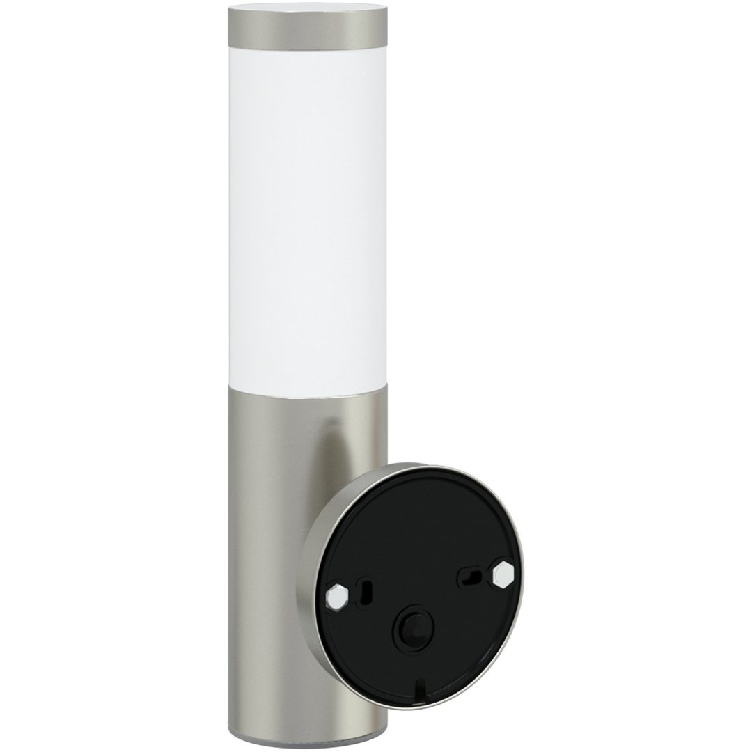 Utomhus vägglampa med sensor 2 st Silver rostfritt stål IP44 vidaXL Medium – bild 6