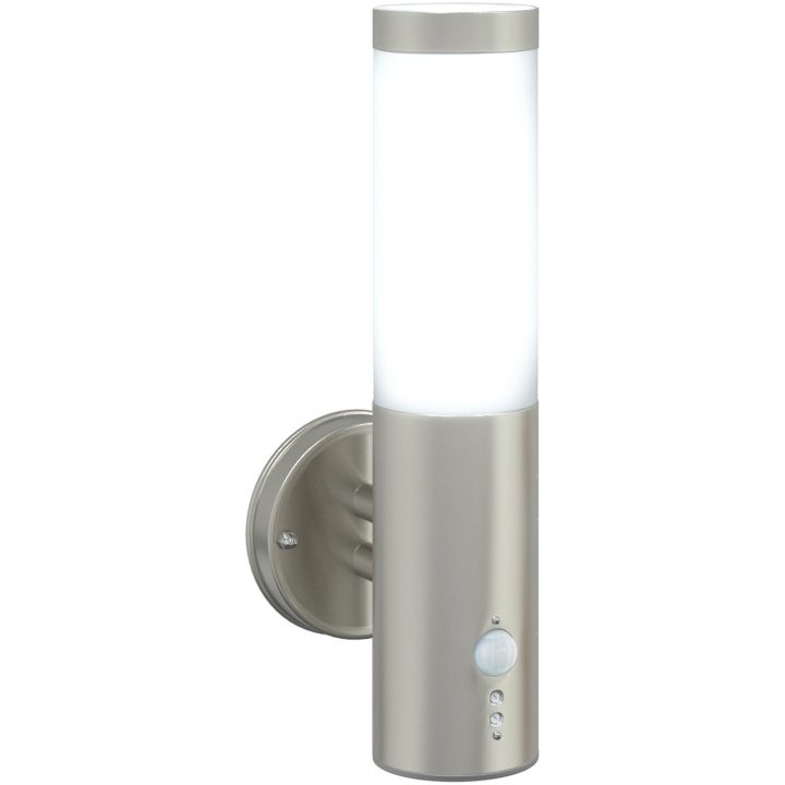 Utomhus vägglampa med sensor 2 st Silver rostfritt stål IP44 vidaXL Medium – bild 10