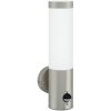 Utomhus Vägglampa med Sensor Silver Rostfritt Stål IP44 vidaXL Medium – miniatyr 2