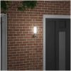 Utomhus Vägglampa med Sensor Silver Rostfritt Stål IP44 vidaXL Medium – miniatyr 3