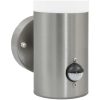 Utomhus Vägglampa med Sensor Silver Rostfritt Stål IP44 vidaXL Medium – miniatyr 9