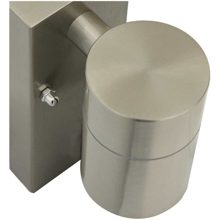 Utomhus Vägglampa Silver Rostfritt Stål IP44 vidaXL Compact – bild 7