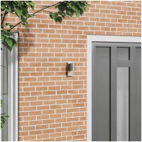 Utomhus Vägglampa Silver Rostfritt Stål IP44 vidaXL