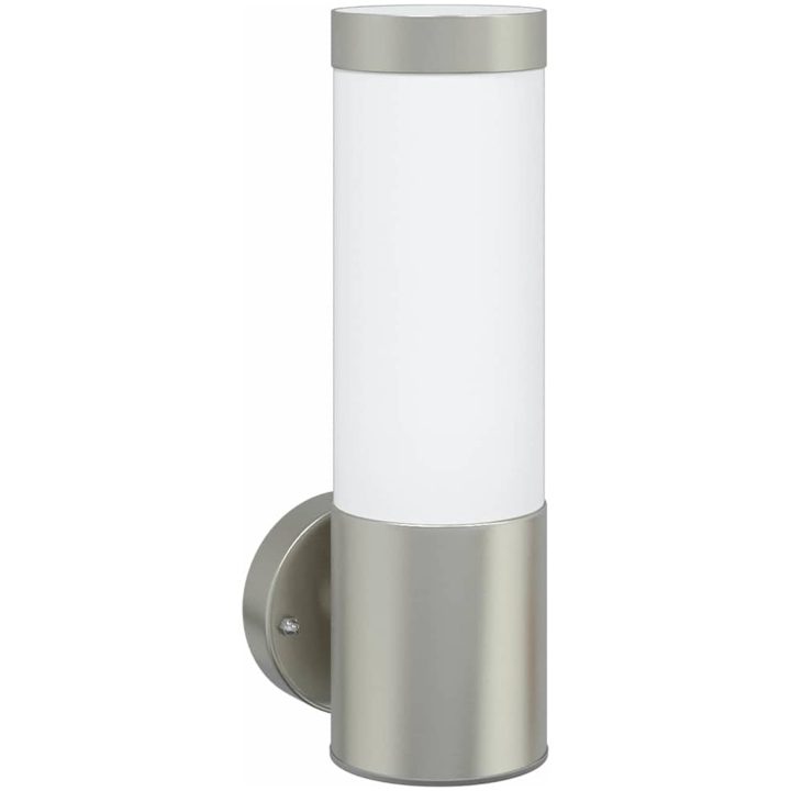 Utomhus Vägglampor 2 st Silver Rostfritt Stål IP44 vidaXL 12 x 8.5 x 27 cm. – bild 4