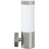 Utomhus Vägglampor 2 st Silver Rostfritt Stål IP44 vidaXL 12 x 8.5 x 27 cm. – miniatyr 6