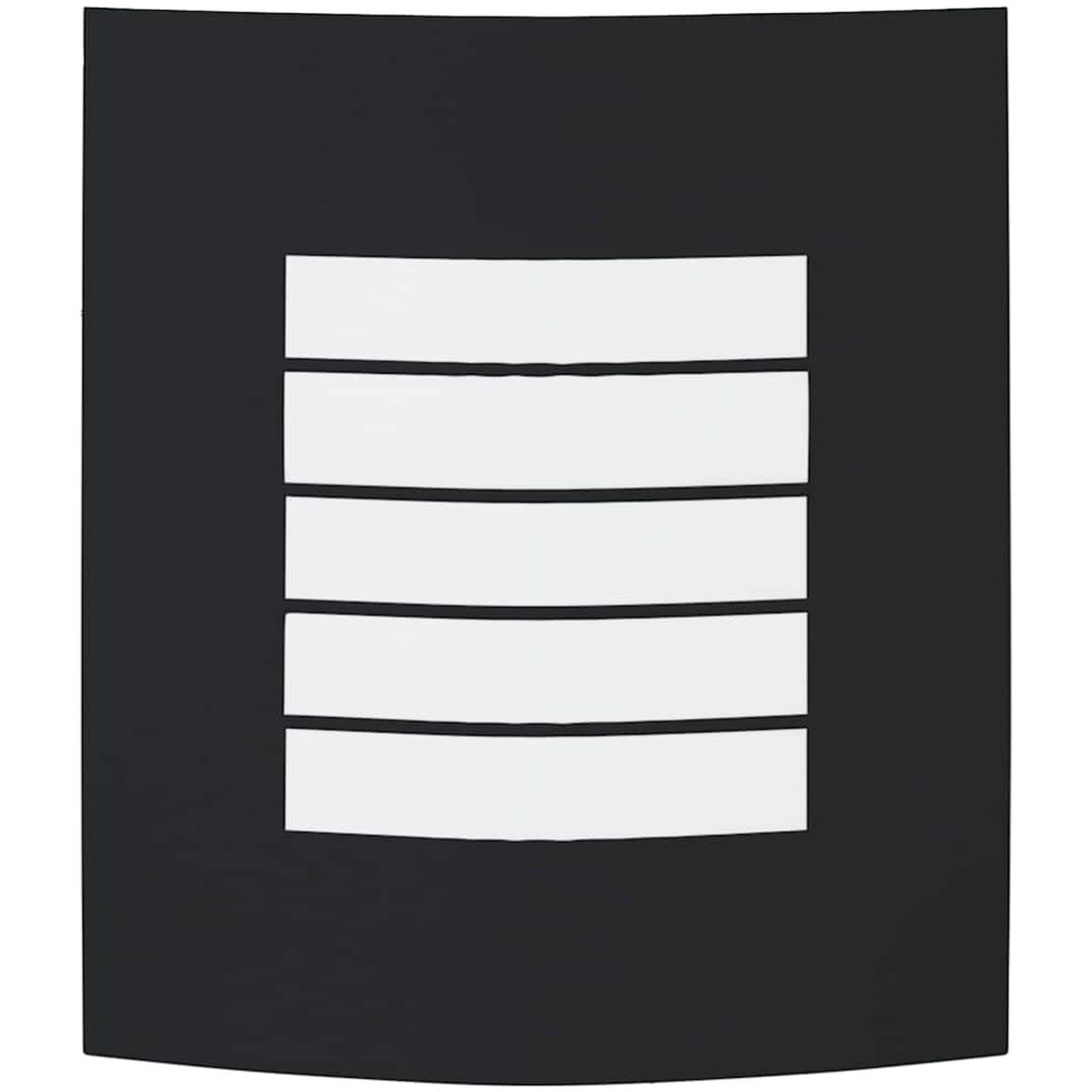 utomhus vägglampor 2 st svart rostfritt stål IP44 vidaXL Medium – bild 5