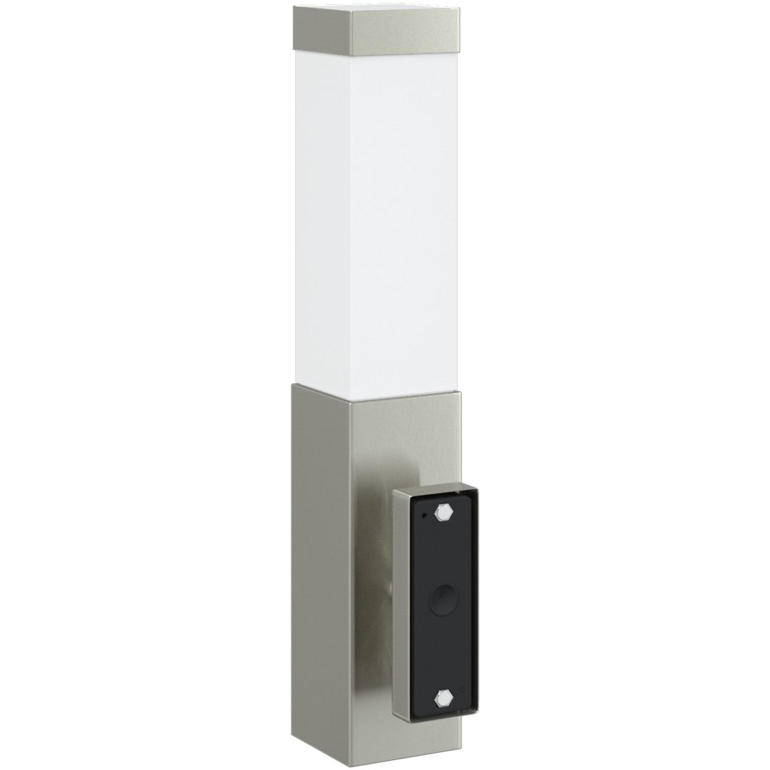 Utomhus Vägglampor med Sensor 2 st Silver Rostfritt Stål IP44 vidaXL Medium – bild 6