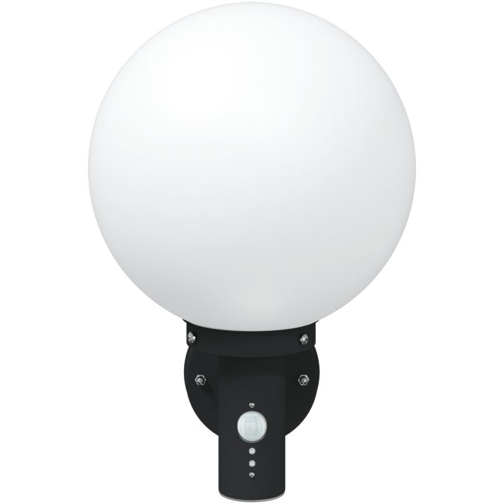 Utomhus Vägglampor med Sensor 2 st Svart Rostfritt Stål IP44 vidaXL Medium – bild 4