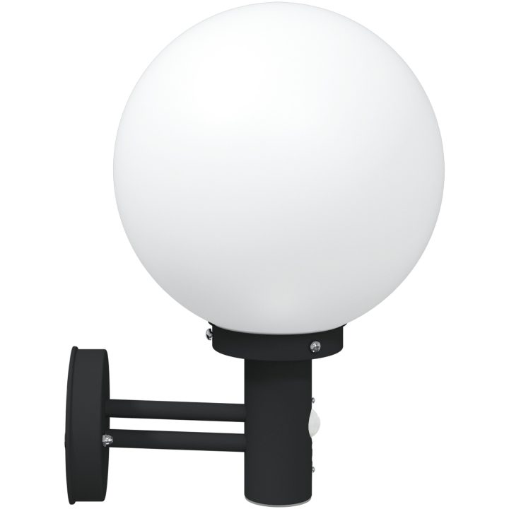 Utomhus Vägglampor med Sensor 2 st Svart Rostfritt Stål IP44 vidaXL Medium – bild 5