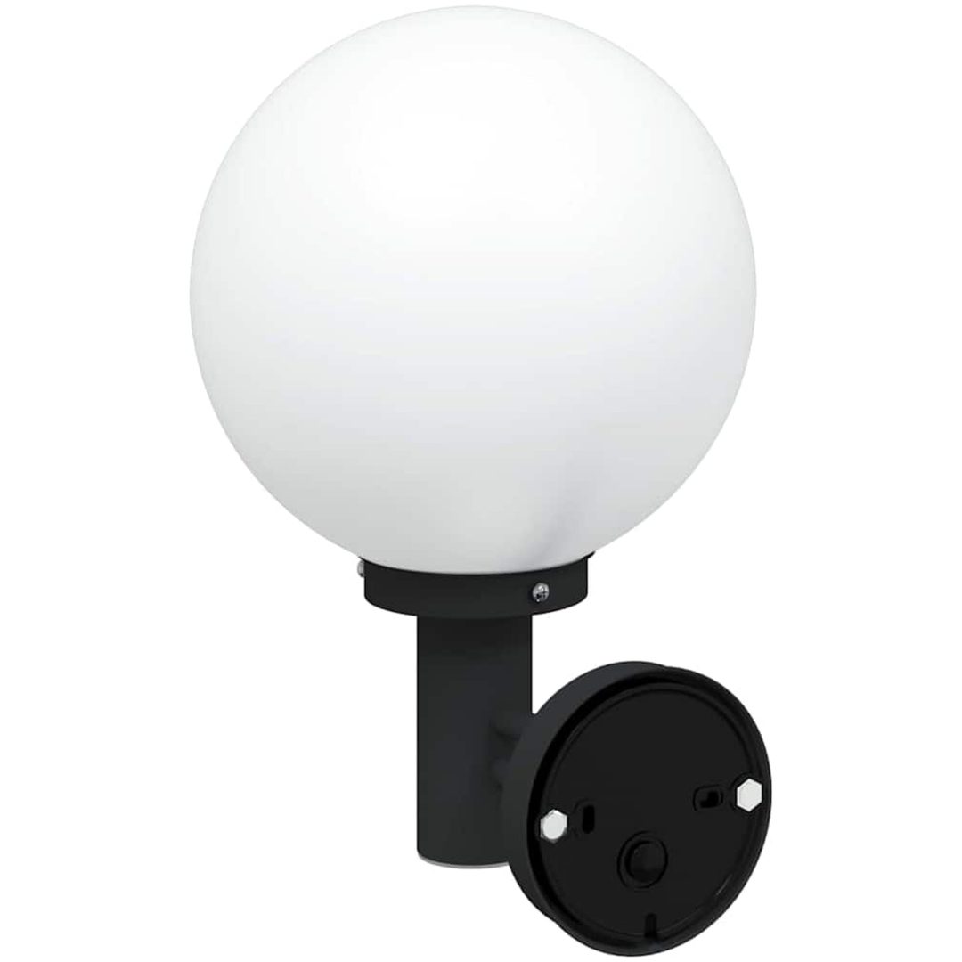 Utomhus Vägglampor med Sensor 2 st Svart Rostfritt Stål IP44 vidaXL Medium – bild 7