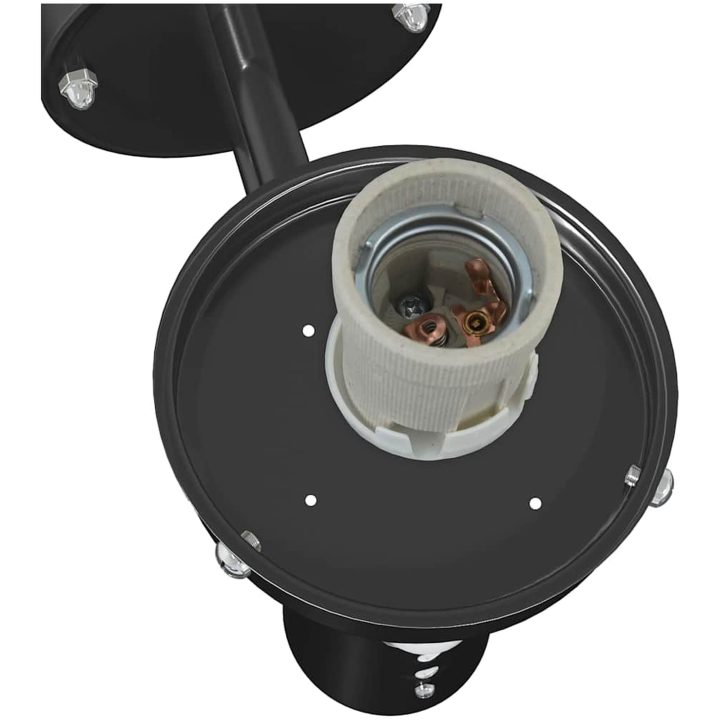 Utomhus Vägglampor med Sensor 2 st Svart Rostfritt Stål IP44 vidaXL Medium – bild 8